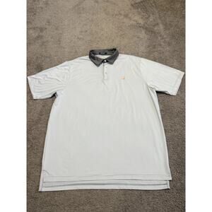 Southern Marsh 2x Men’s Short Sleeve Golf Shirt EUC Striped Gray